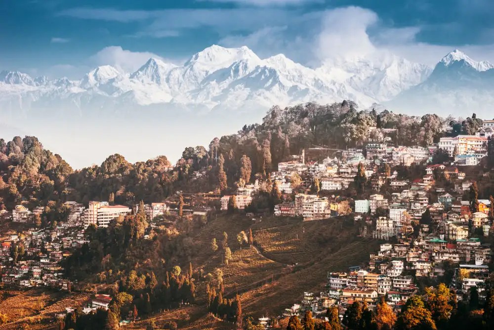Kanchenjunga, the world’s thirdhighest mountain peak is now visible