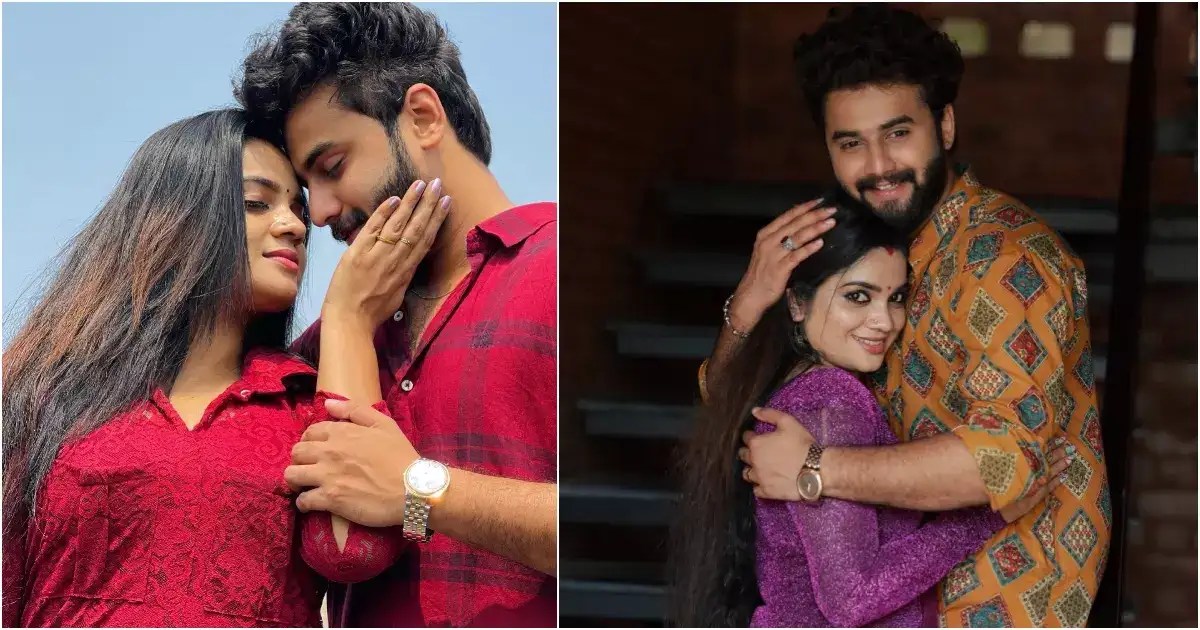 Loveydovey pics of TV couple RahulAswathy Times of India