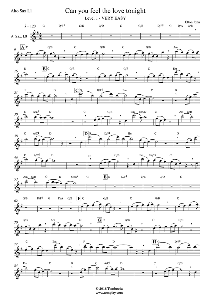 Esta Noite o Amor Chegou (Can You Feel the Love Tonight) (Nível Muito