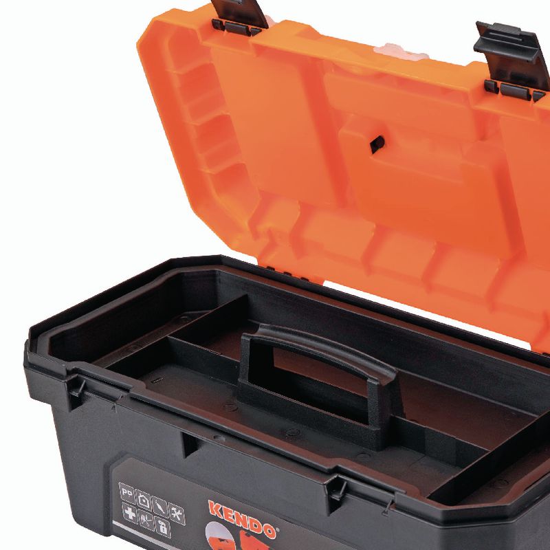 KENDO Boîte à outils en plastique ABS 420 x 230 x 200 mm