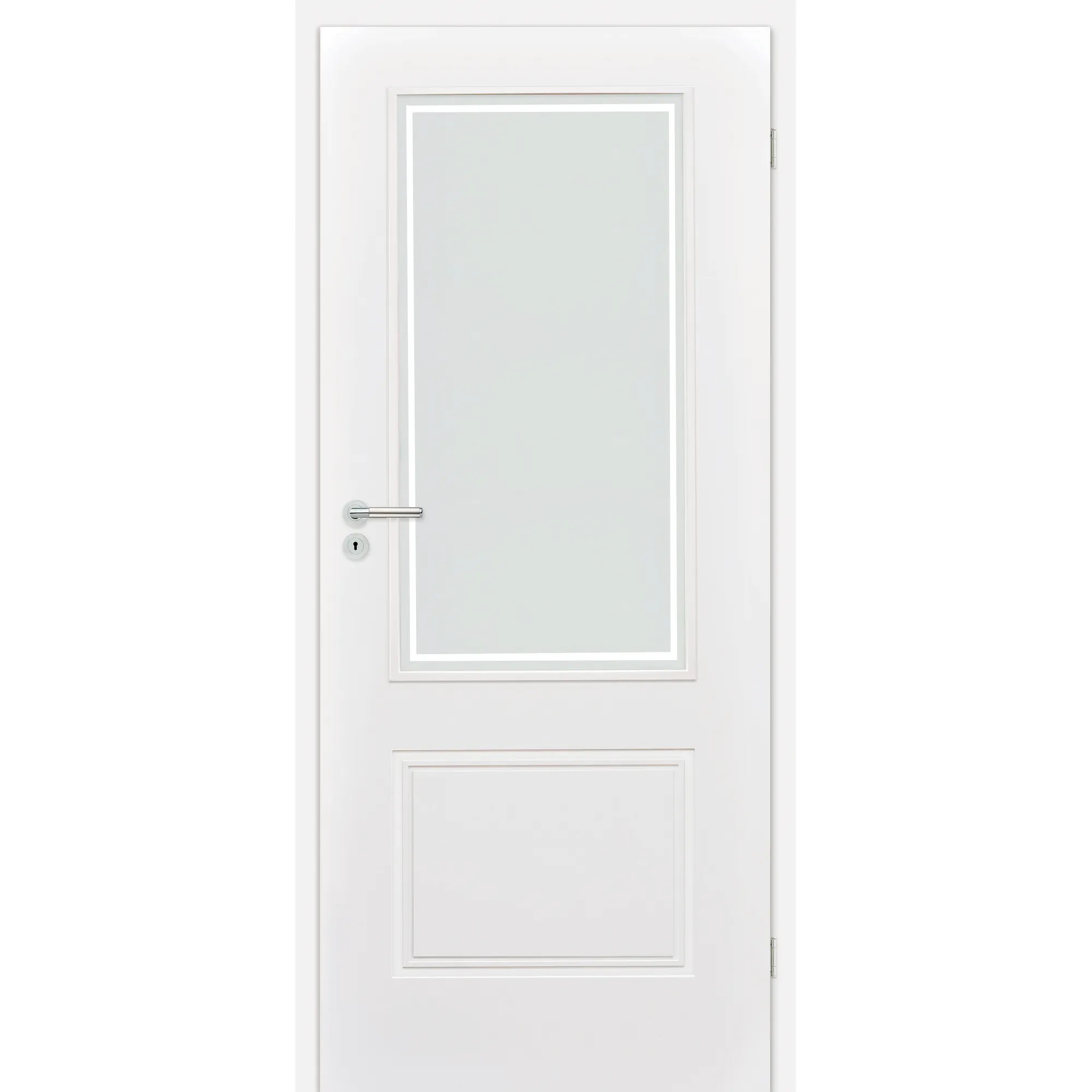 Classen Innentür 'Linea 1.3 RS' mit Lichtausschnitt weiß 198,5 x 73,5 cm, Rechtsanschlag
