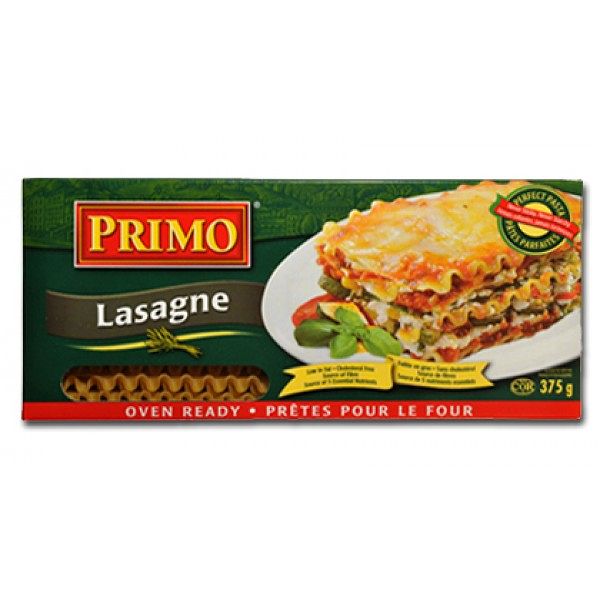 Primo Lasagne Oven Ready 375 G Iqbal Foods Inc