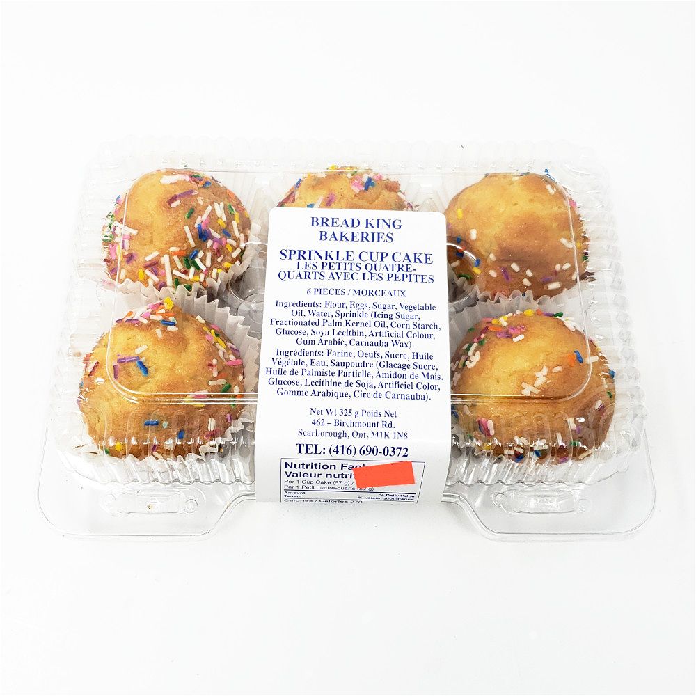 Bread King Bakery Cup Cake Sprinkle Iqbal Foods Inc