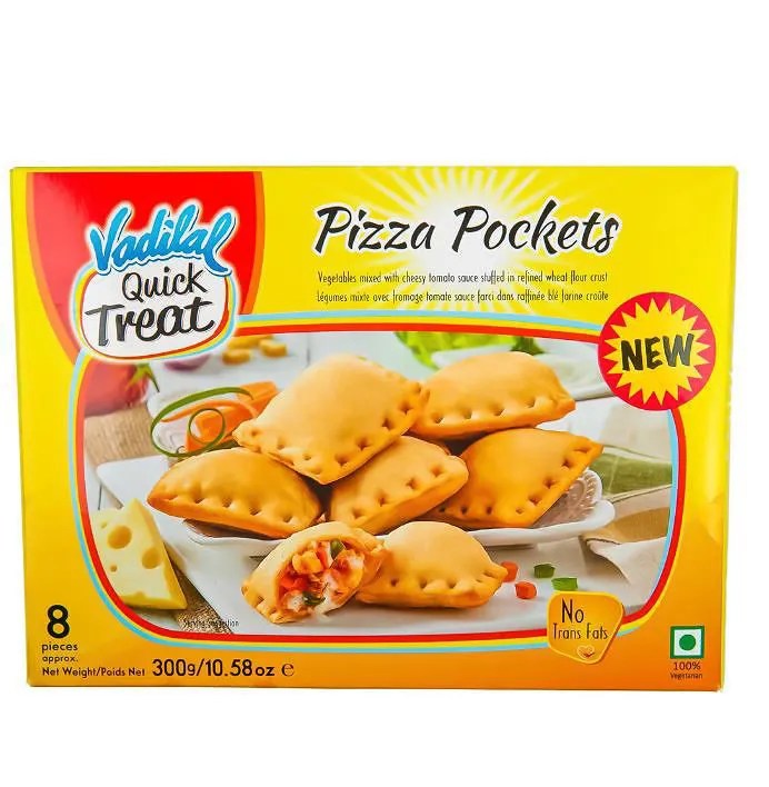 Vadilal Frozen Pizza Pocket 300g Iqbal Foods Inc