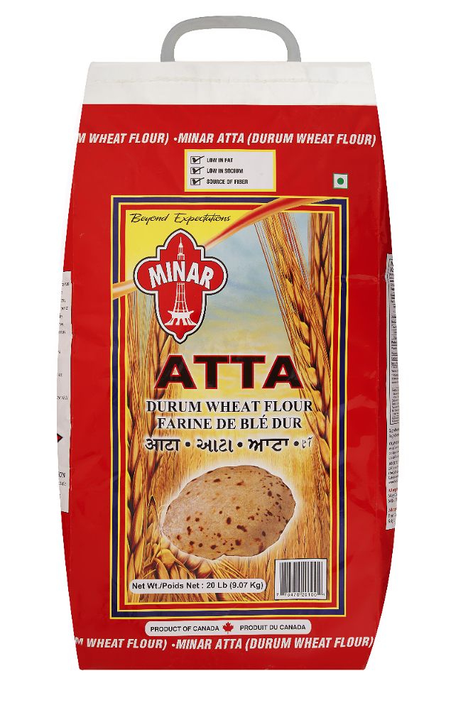 Minar Durum Wheat Flour 20 Lb. Iqbal Foods Inc