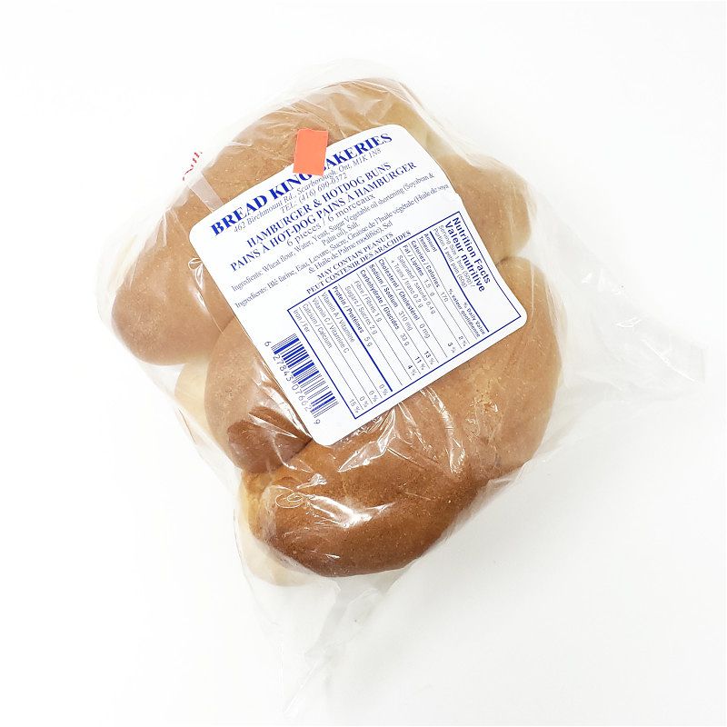 Bread King Bakery Hot Dog 6pk Iqbal Foods Inc