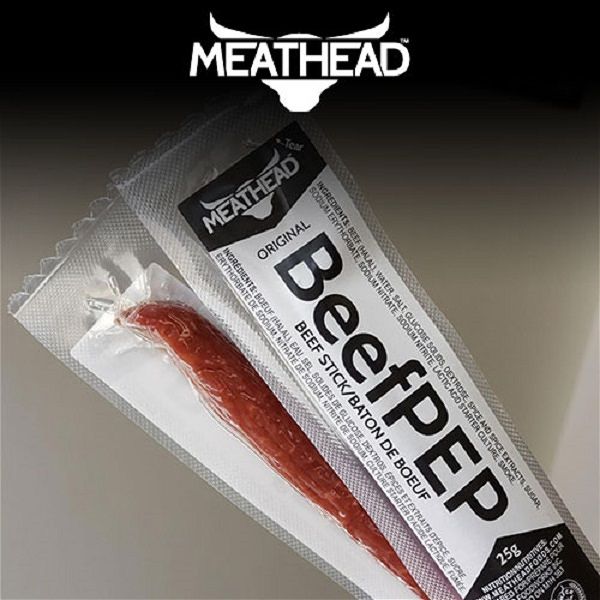 Meathead Beef Pepperettes Original 25g Iqbal Foods Inc