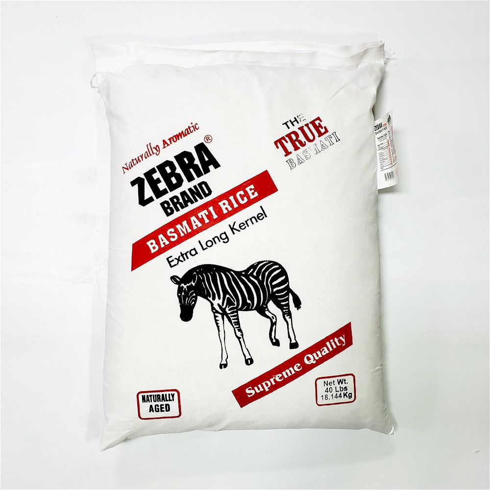 Zebra Basmati 40Lb Iqbal Foods Inc