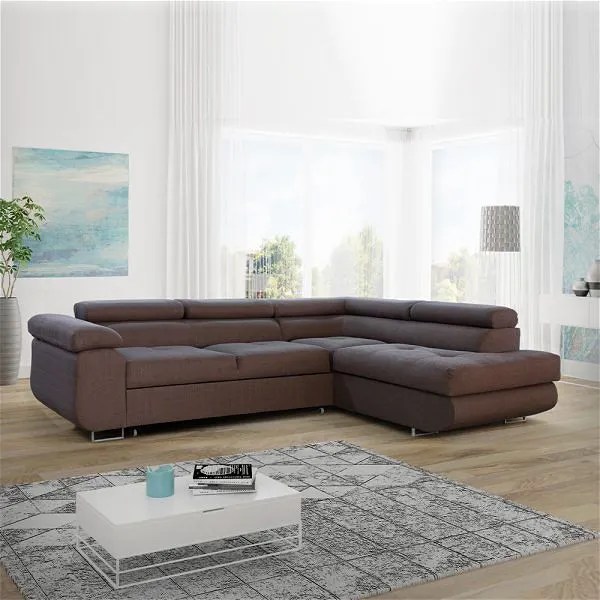 Sale Up To 60 Off Tyler Brown LShaped Corner Sofa Bad