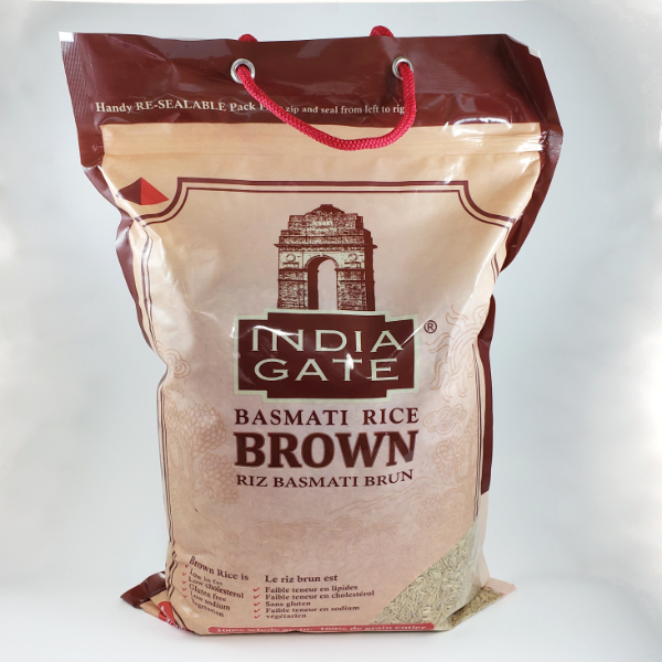 India Gate Brown Basmati Rice 10lb Iqbal Foods Inc