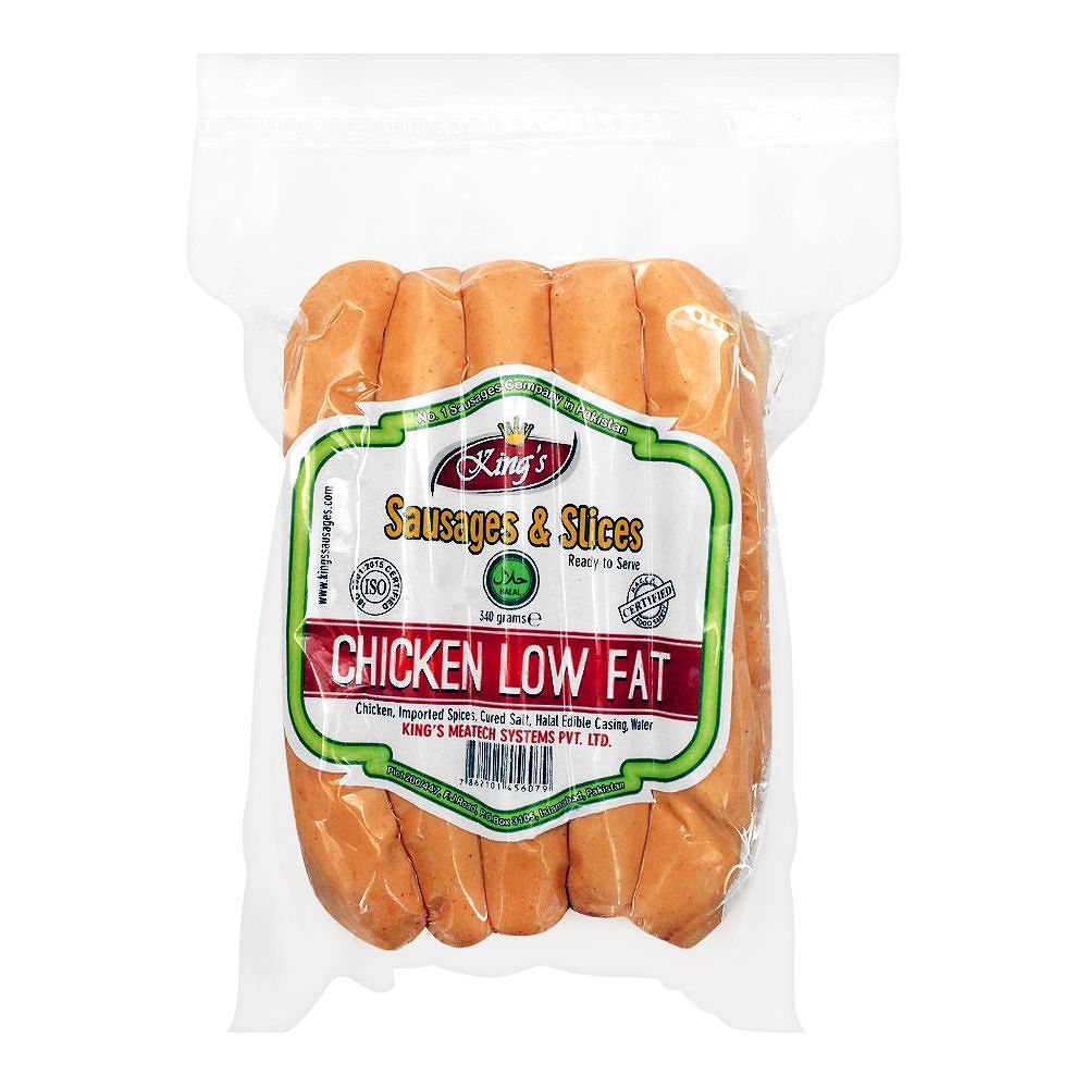 Kings Chicken Sausages Low Fat 340Gm Jalal Sons Lahore