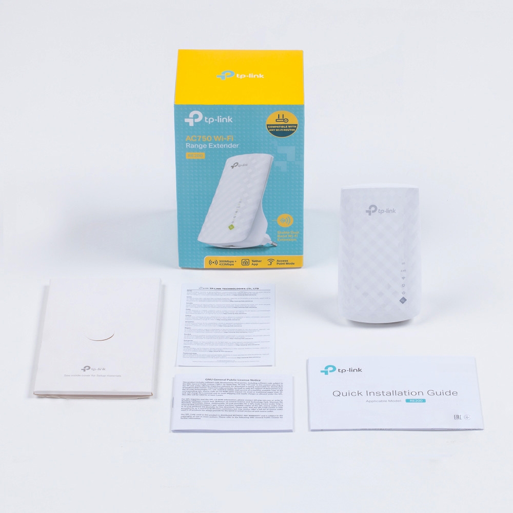 Re200 | Ac750 Mesh Wi-Fi Range Extender | Tp-Link