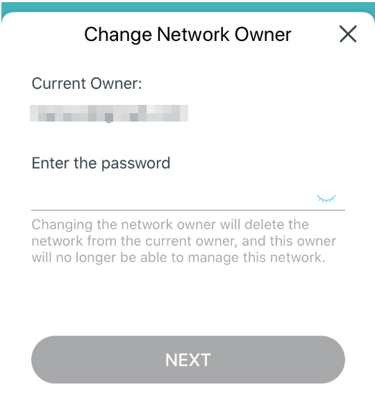 How to change the owner account on Deco APP TPLink