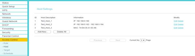 How to set up Access Control for website blocking on TP-Link 11N 