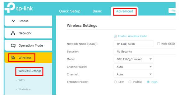 Changing Channel and Channel Width on a TPLink Router (new logo)