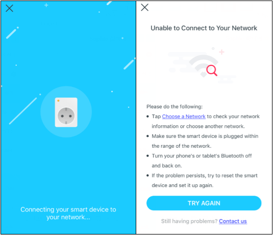 What should I do if I fail to configure the Tapo Smart Plug? | Tapo
