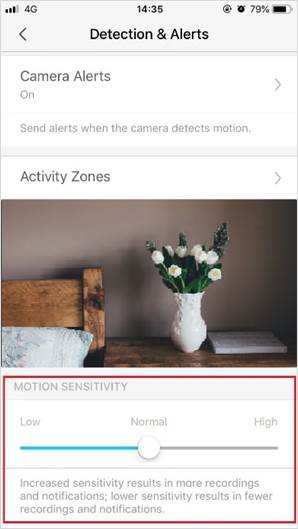 Wie kann man der Bewegungserkennungfunktion einer Tapo Kamera in der