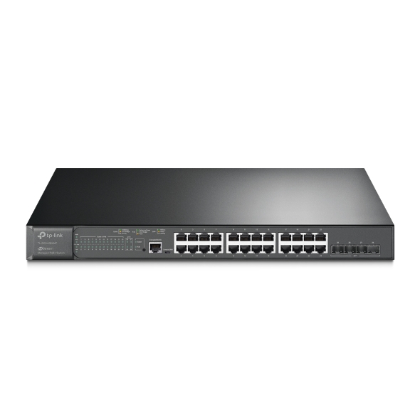 TL-SG3428XMP | JetStream 24-Port Gigabit and 4-Port 10GE SFP+ L2