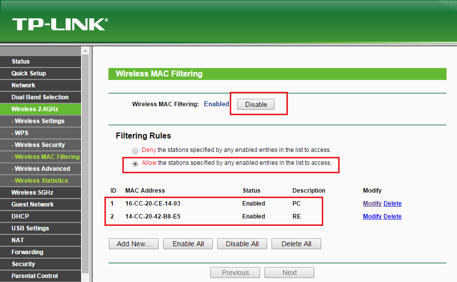 ¿Cómo configurar el Filtrado de Mac en el router para controlar los