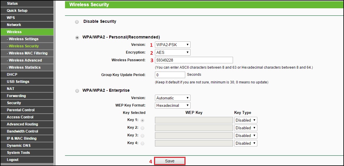 Einrichtung des WLANs eines Routers TPLink Deutschland