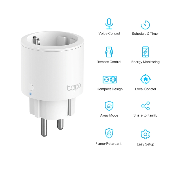 Tapo P115 | Mini Smart Wi-Fi Socket, Energy Monitoring | Tapo