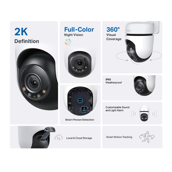 Tapo C510W | Outdoor Pan/Tilt Security WiFi Camera | Tapo