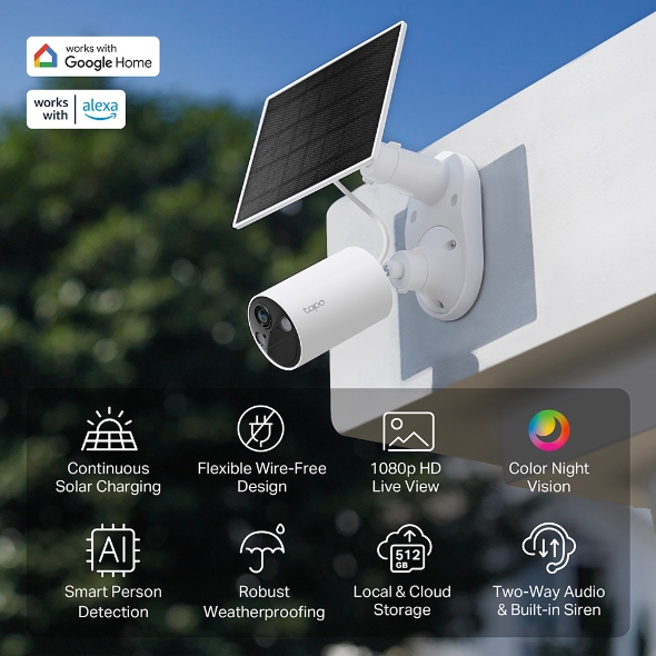 Tapo C402 KIT | Solar-Powered Security Camera Kit | Tapo