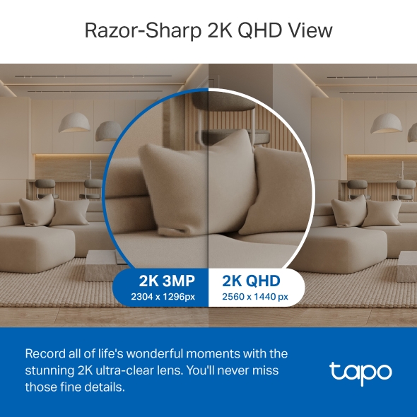 Tapo C220 | Tapo C220 Pan/Tilt AI Home Security Wi-Fi Camera | Tapo