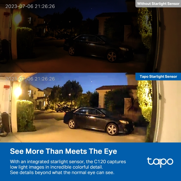 Tapo C120 | Tapo Indoor/Outdoor Wi-Fi Home Security Camera | Tapo
