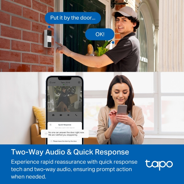 Tapo D210 | Tapo Video Doorbell Camera | TP-Link United Kingdom