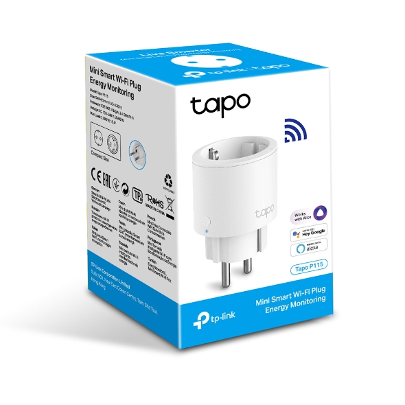 Tapo P115 | Mini Smart Wi-Fi Socket, Energy Monitoring | Tapo
