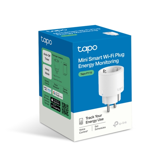 Tapo P115 | Mini Smart Wi-Fi Socket, Energy Monitoring | Tapo