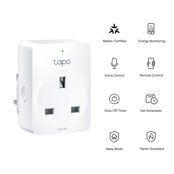 Tapo P110M Mini Smart WiFi Plug, Energy Monitoring Tapo