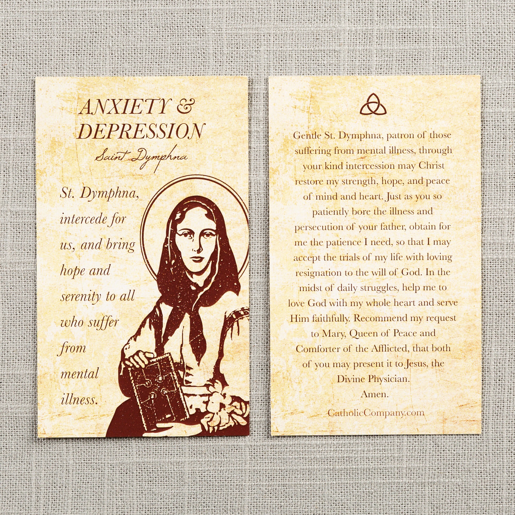 St. Dymphna Depression and Anxiety Prayer Card The Catholic Company®