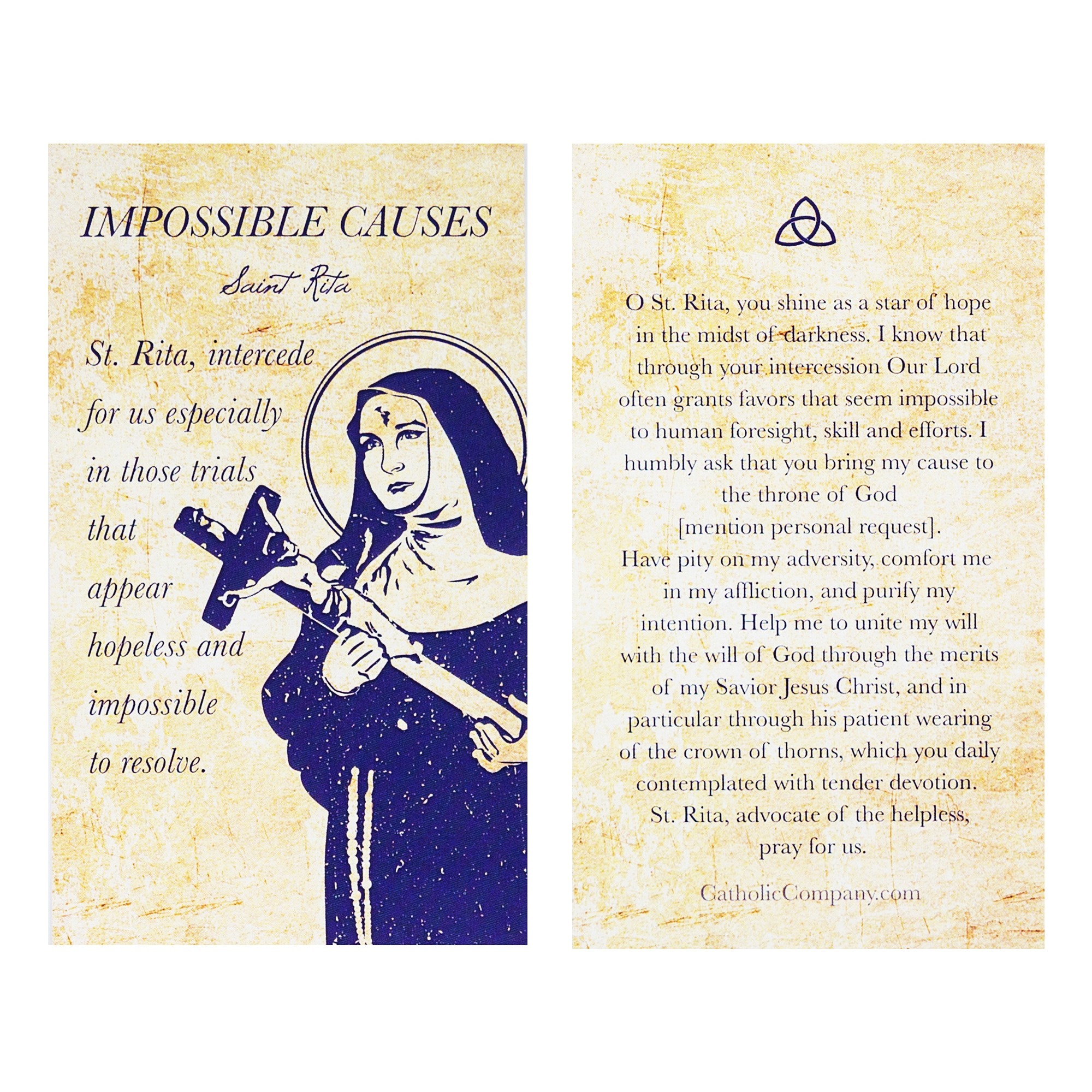 St. Rita Impossible Causes Prayer Card The Catholic Company®