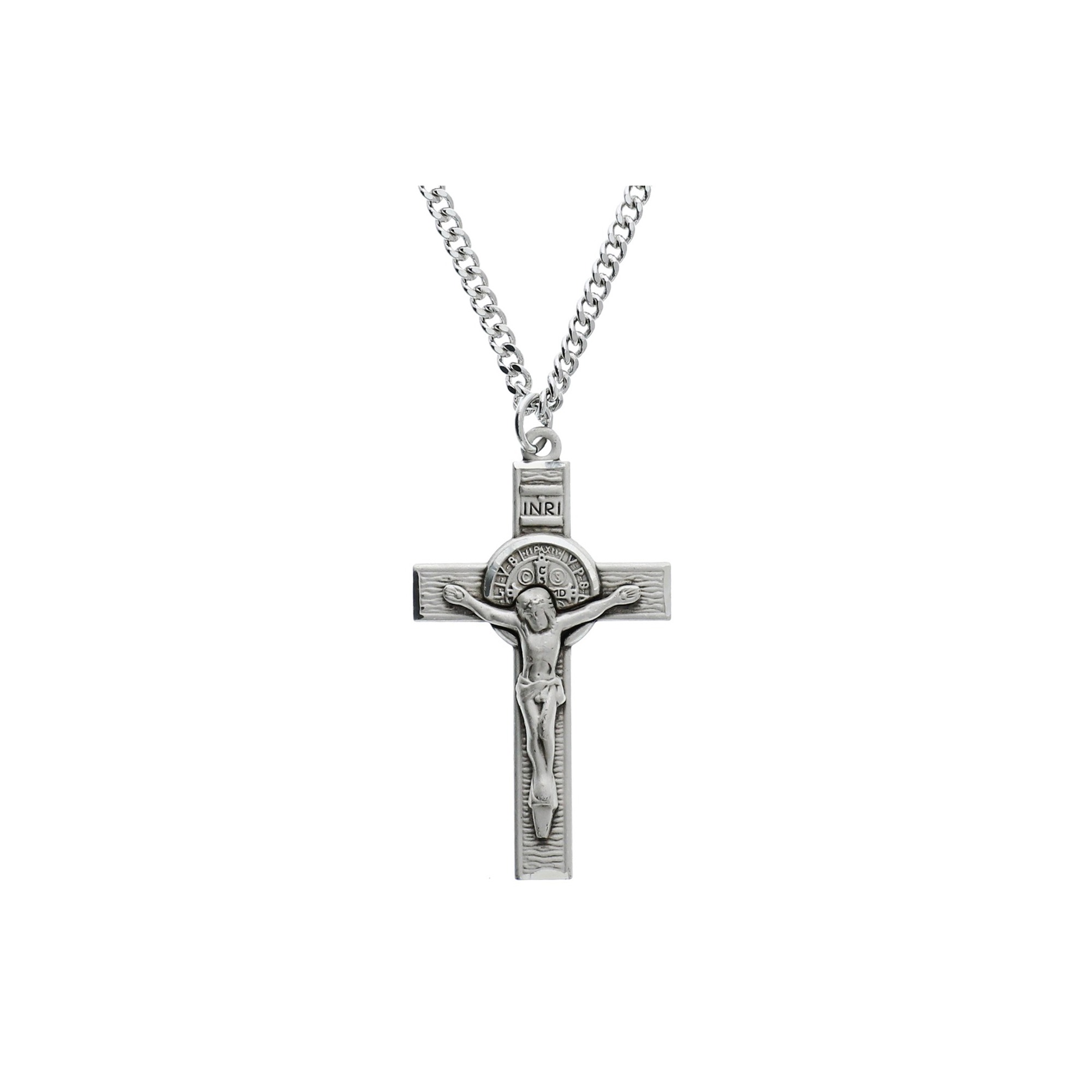 Sterling Silver St. Benedict Crucifix Necklace The Catholic Company®