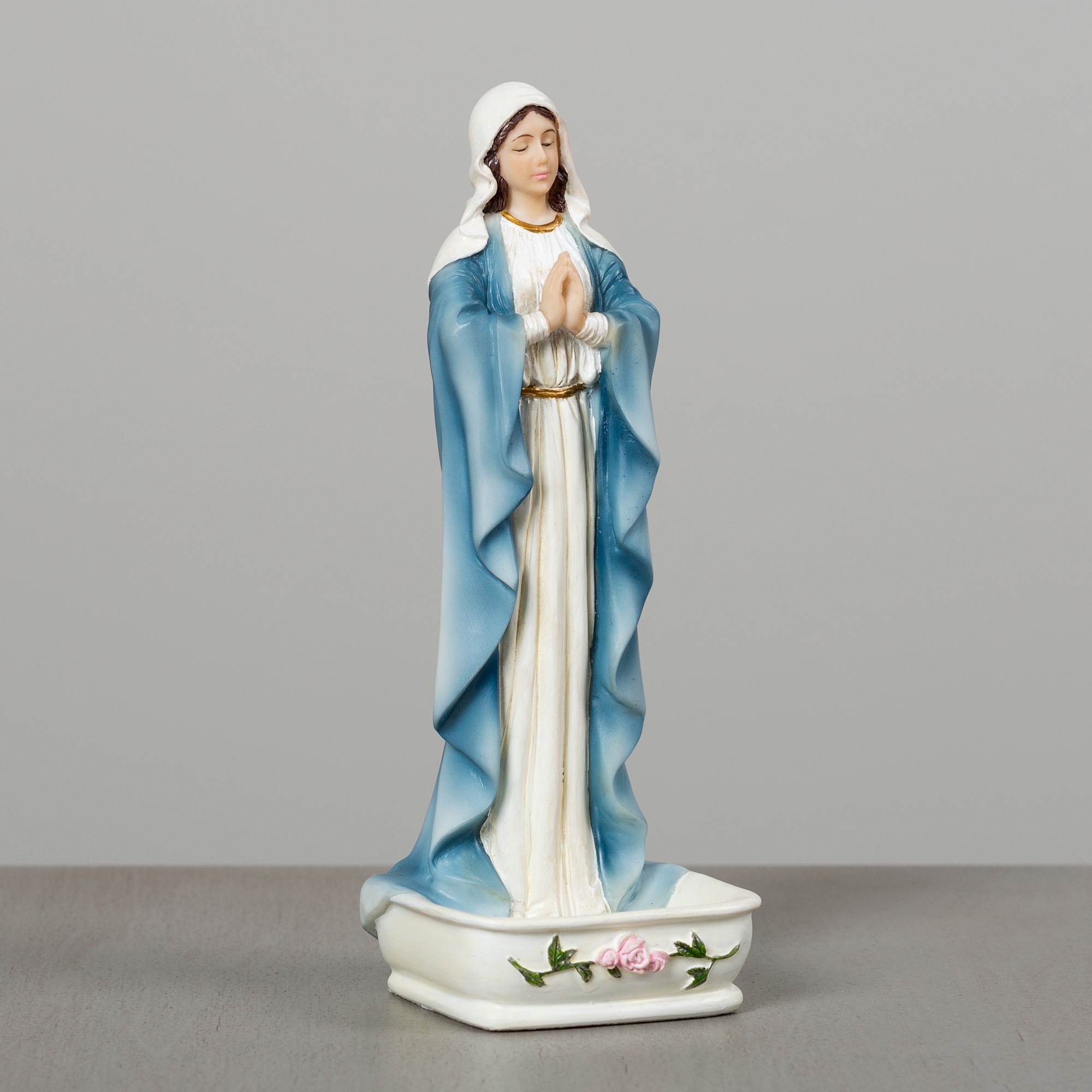 Small Madonna Statue Rosary Holder Hand Painted The Catholic Company®