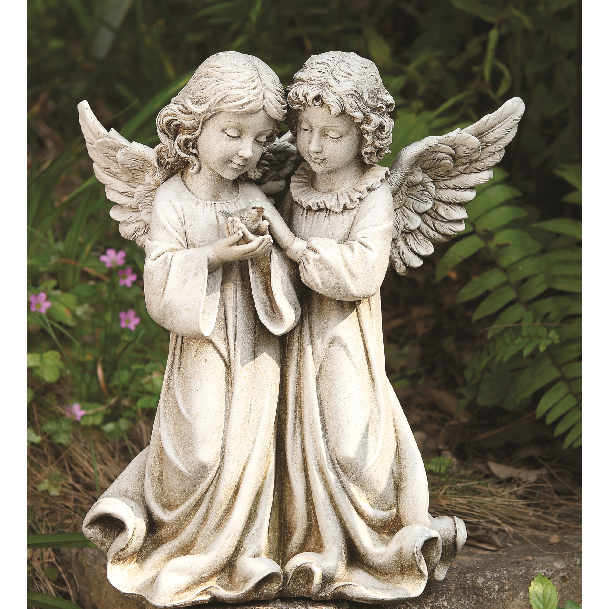 Garden Angels with Birds 12" The Catholic Company®