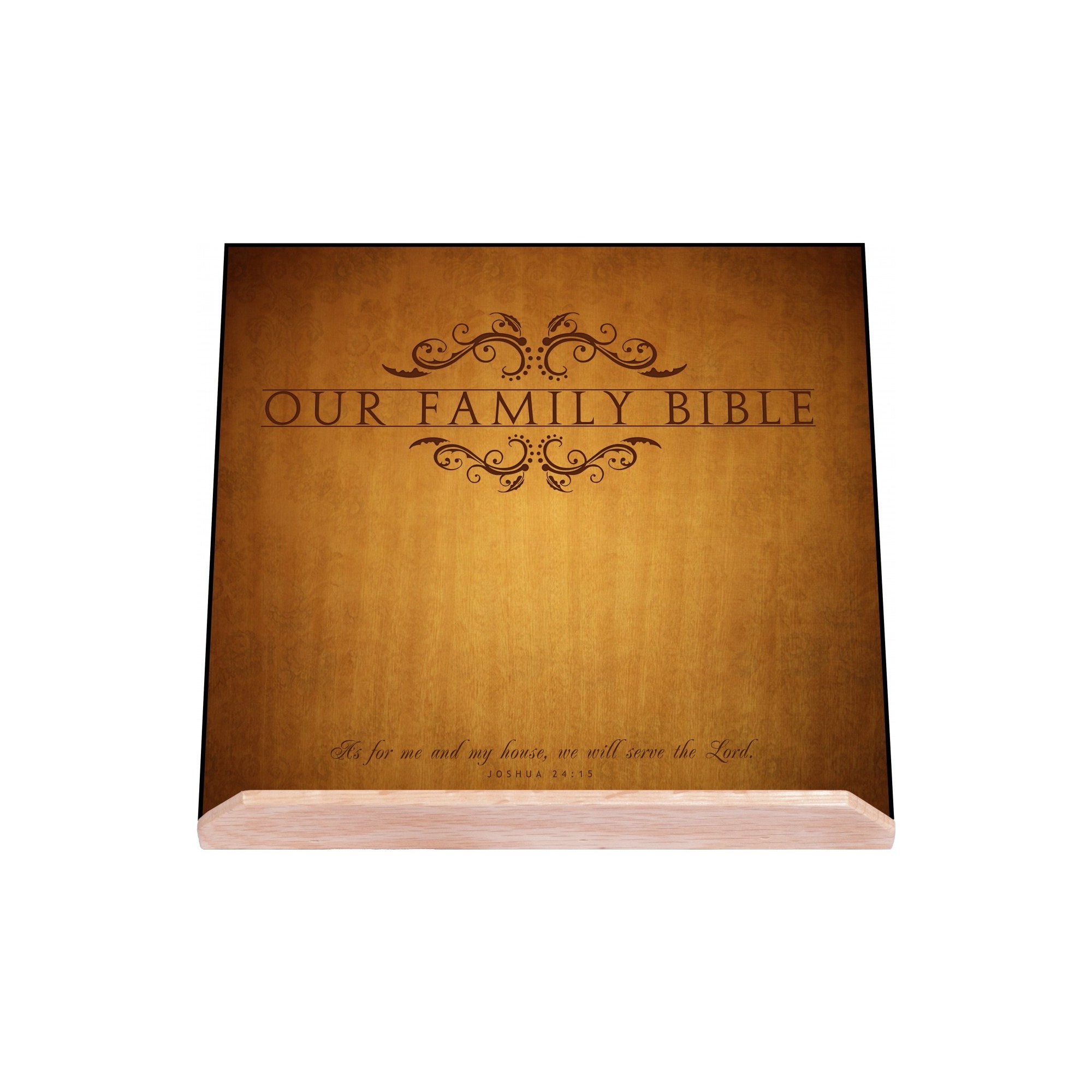 Our Family Wood Bible Stand 10"" The Catholic Company®