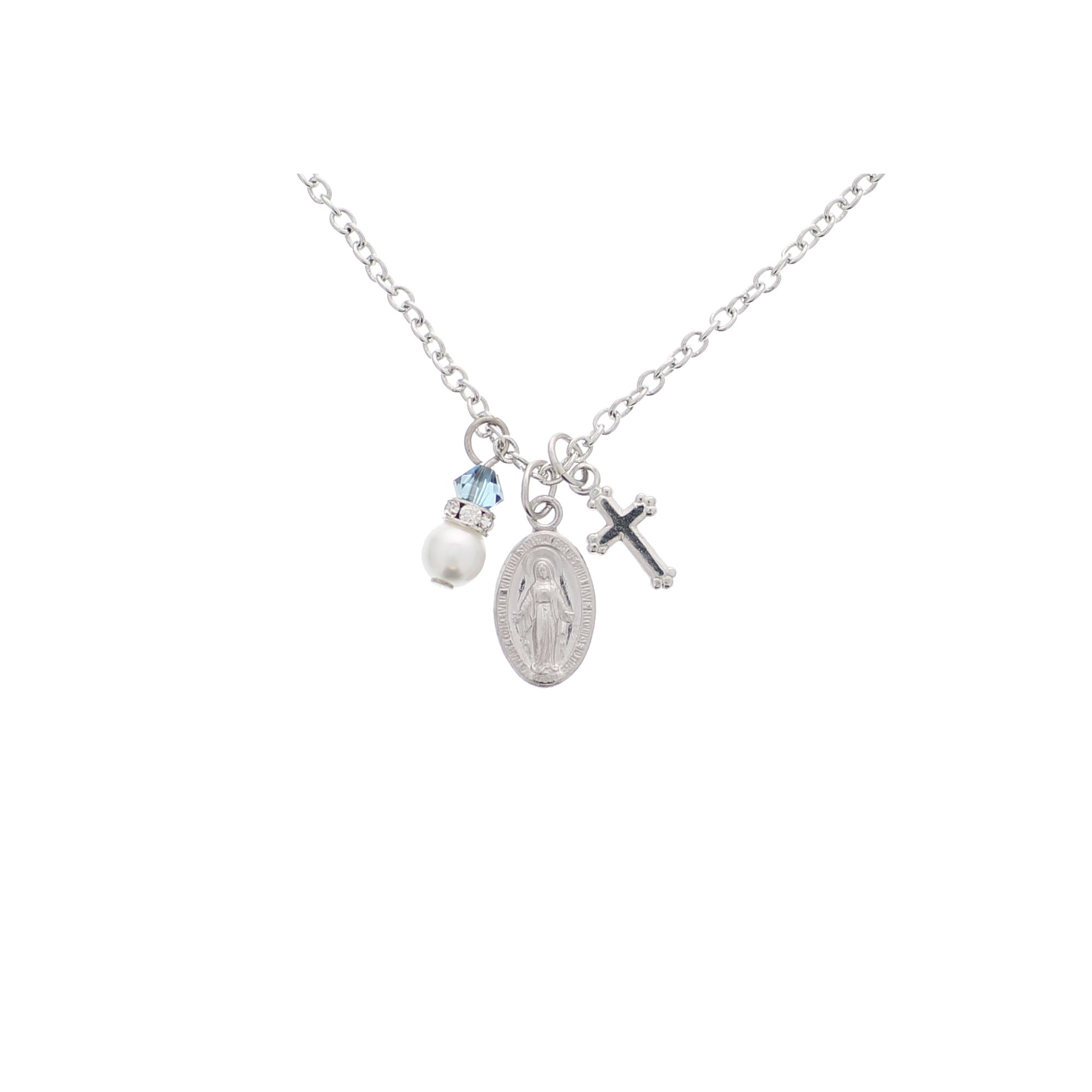 Children's Miraculous Medal Pearl Necklace The Catholic Company®