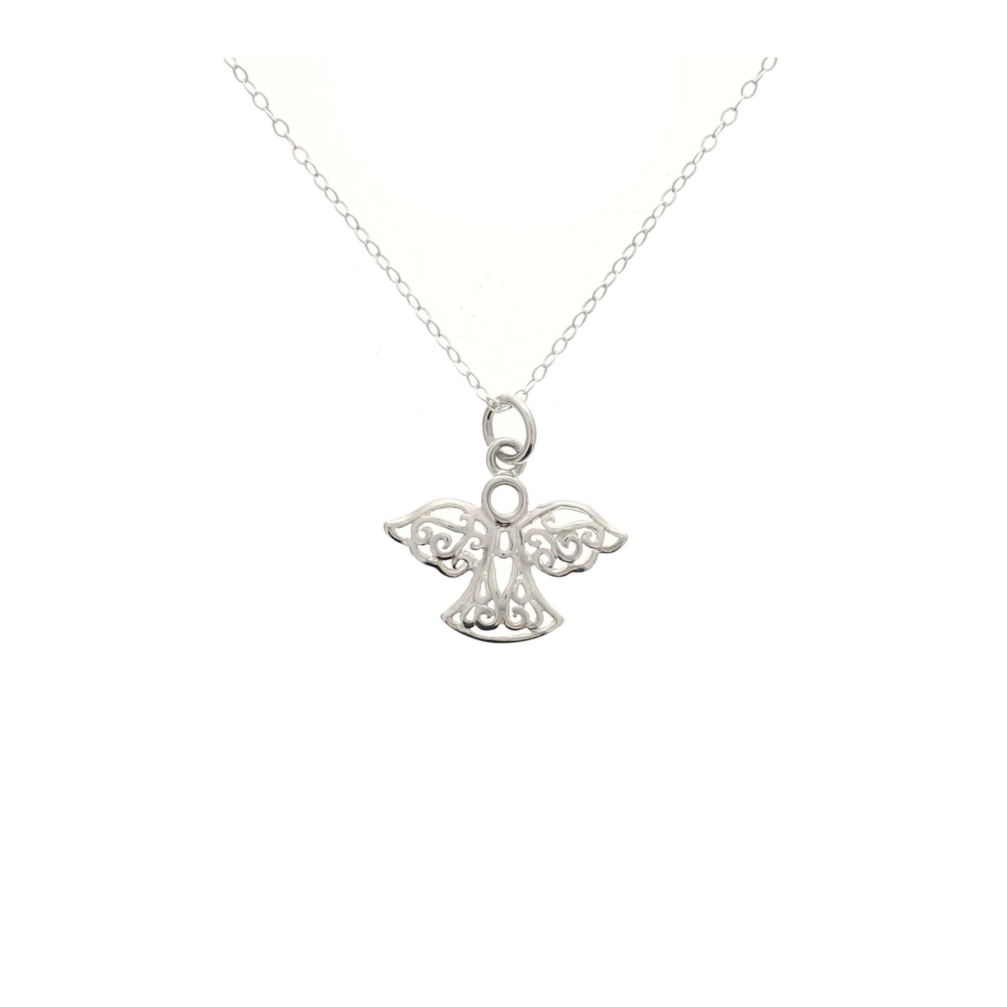 Sterling Silver Guardian Angel Necklace The Catholic Company®