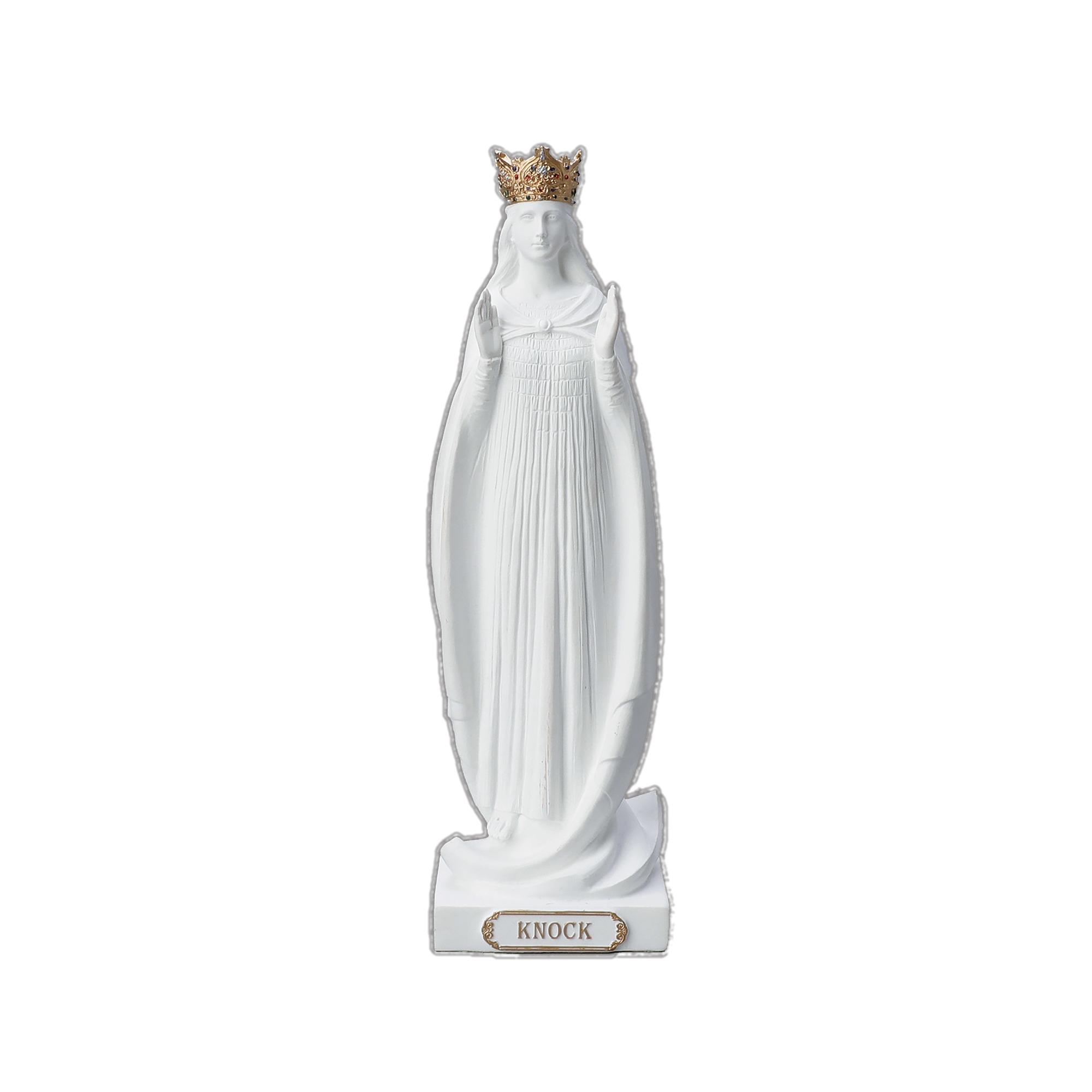 White & Gold Our Lady of Knock Statue 8.5" The Catholic Company®