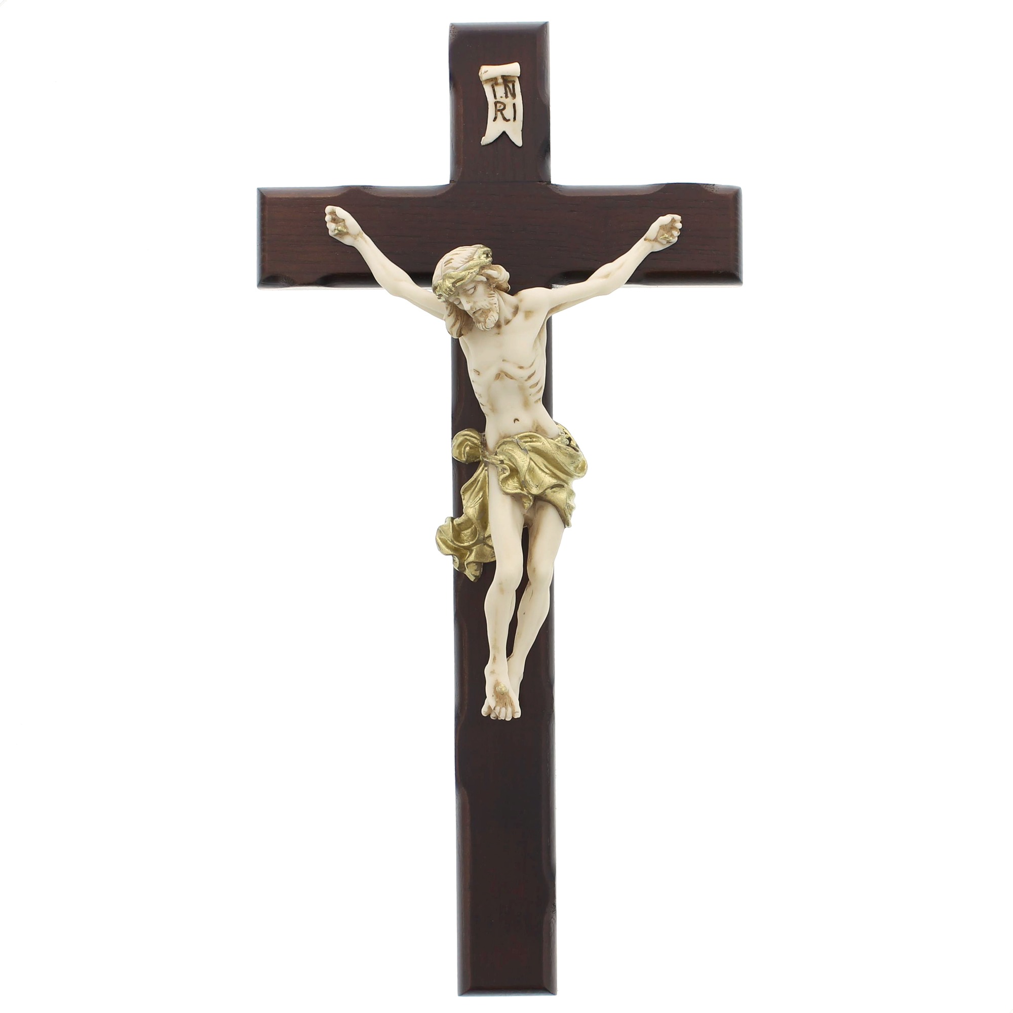 Dark Wood Italian Wall Crucifix 12" The Catholic Company®