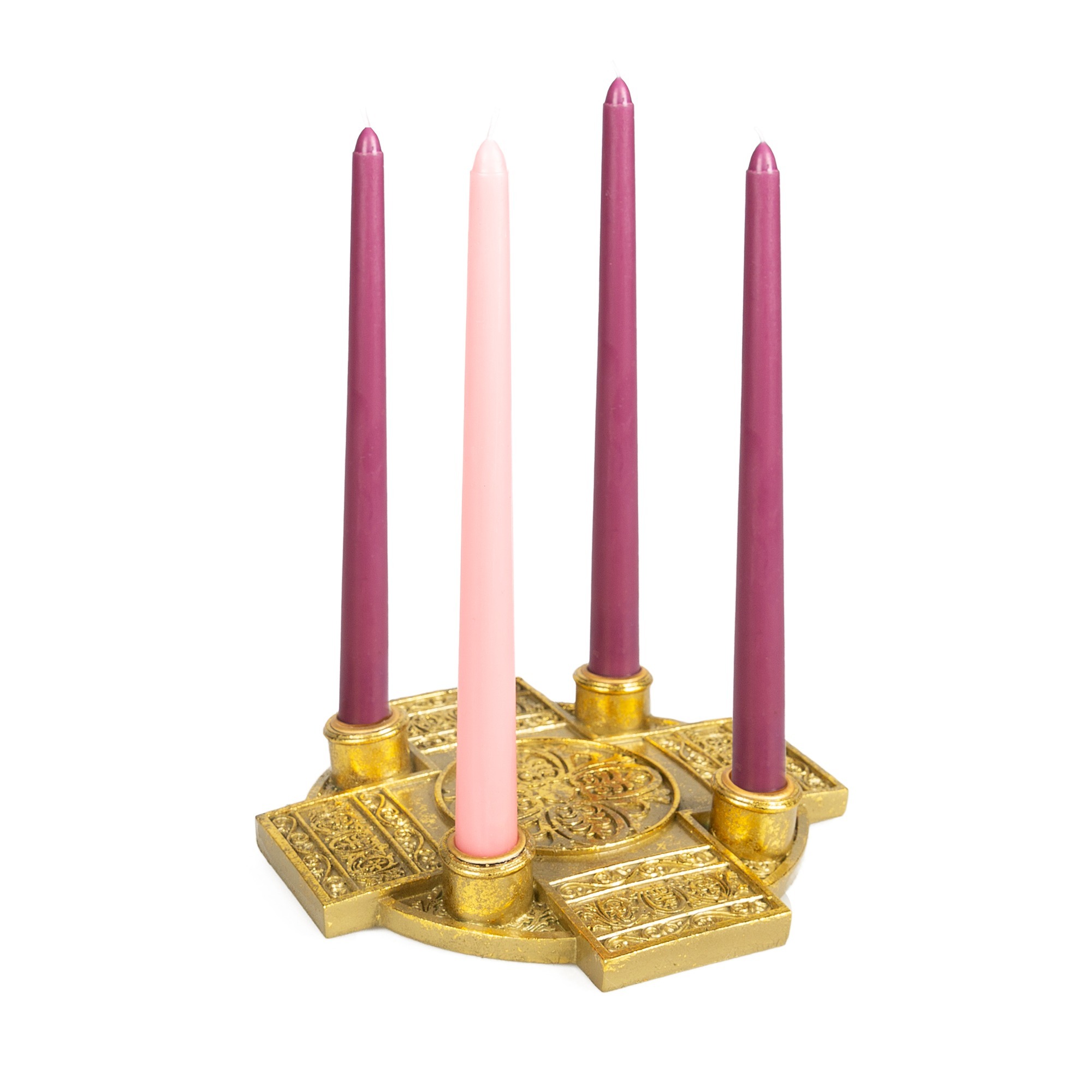 Gold Cross Advent Candleholder The Catholic Company®