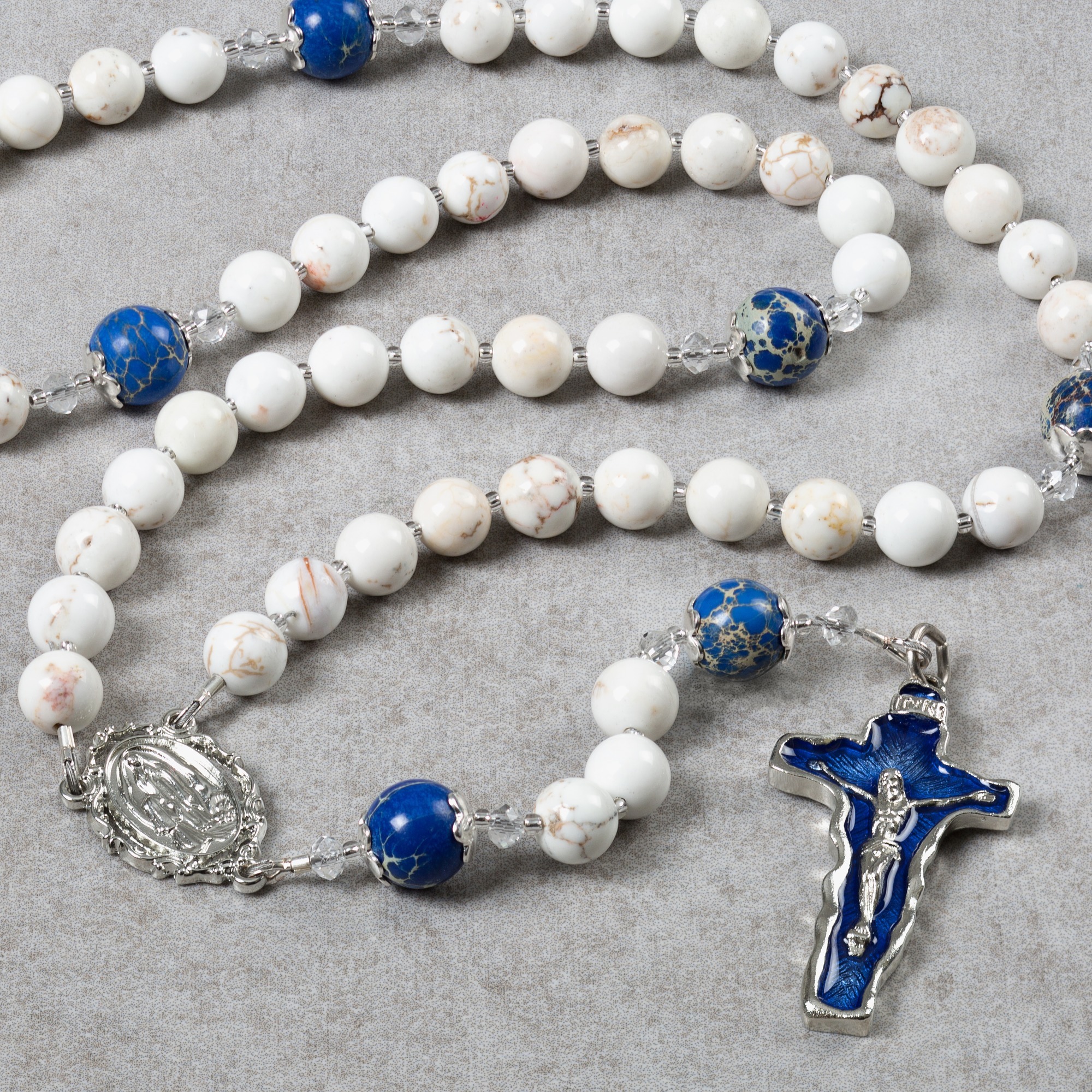 Our Lady of Lourdes Magnesite Rosary