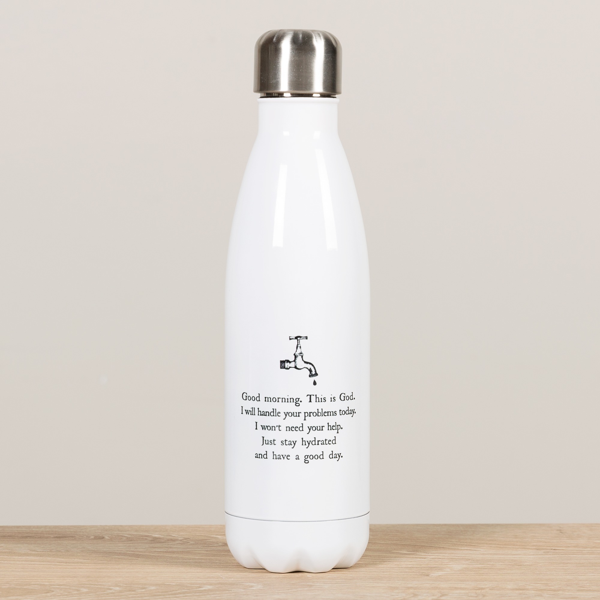 Personalized Good Morning from God Water Bottle The Catholic Company®