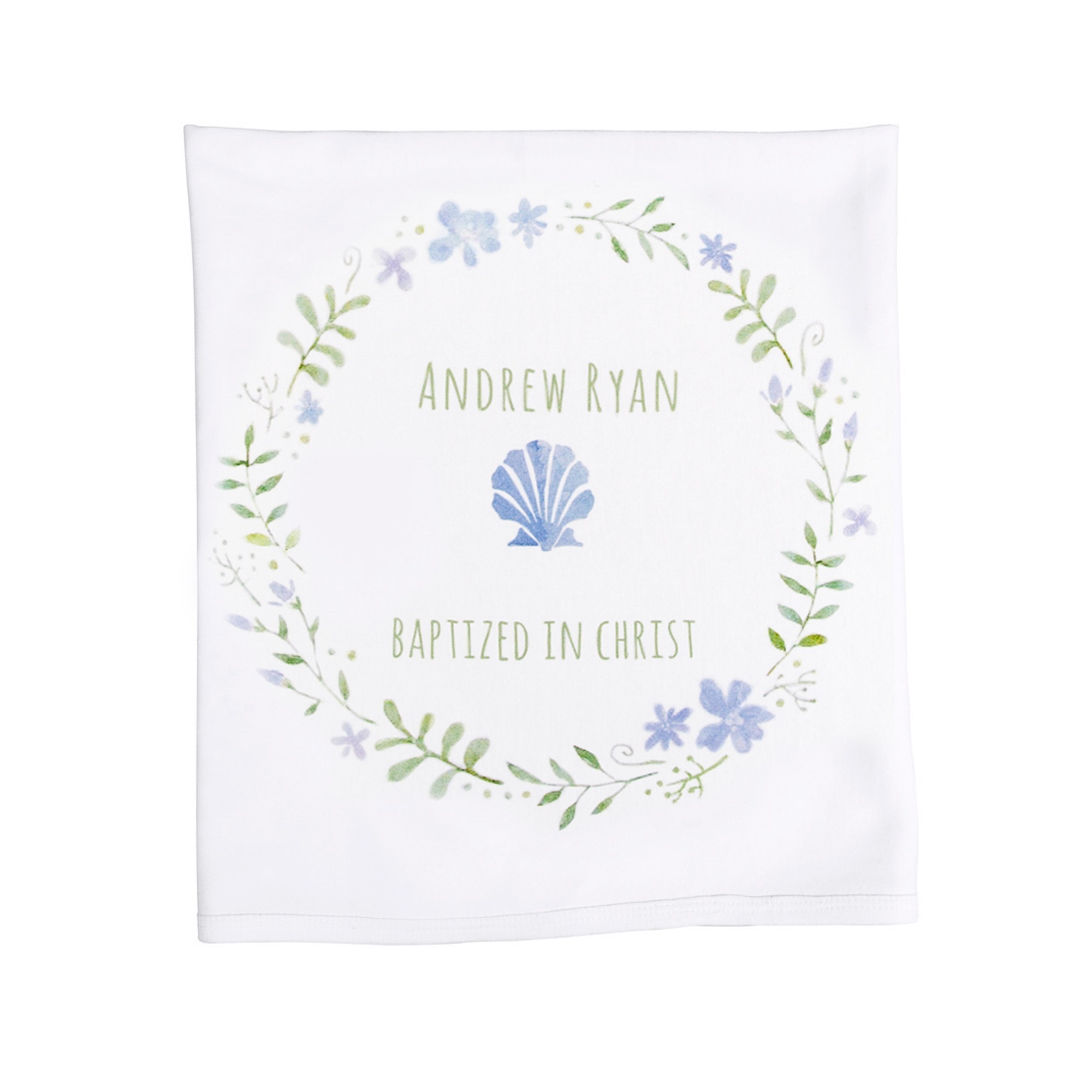 Personalized Boy's Baptism Baby Blanket The Catholic Company®