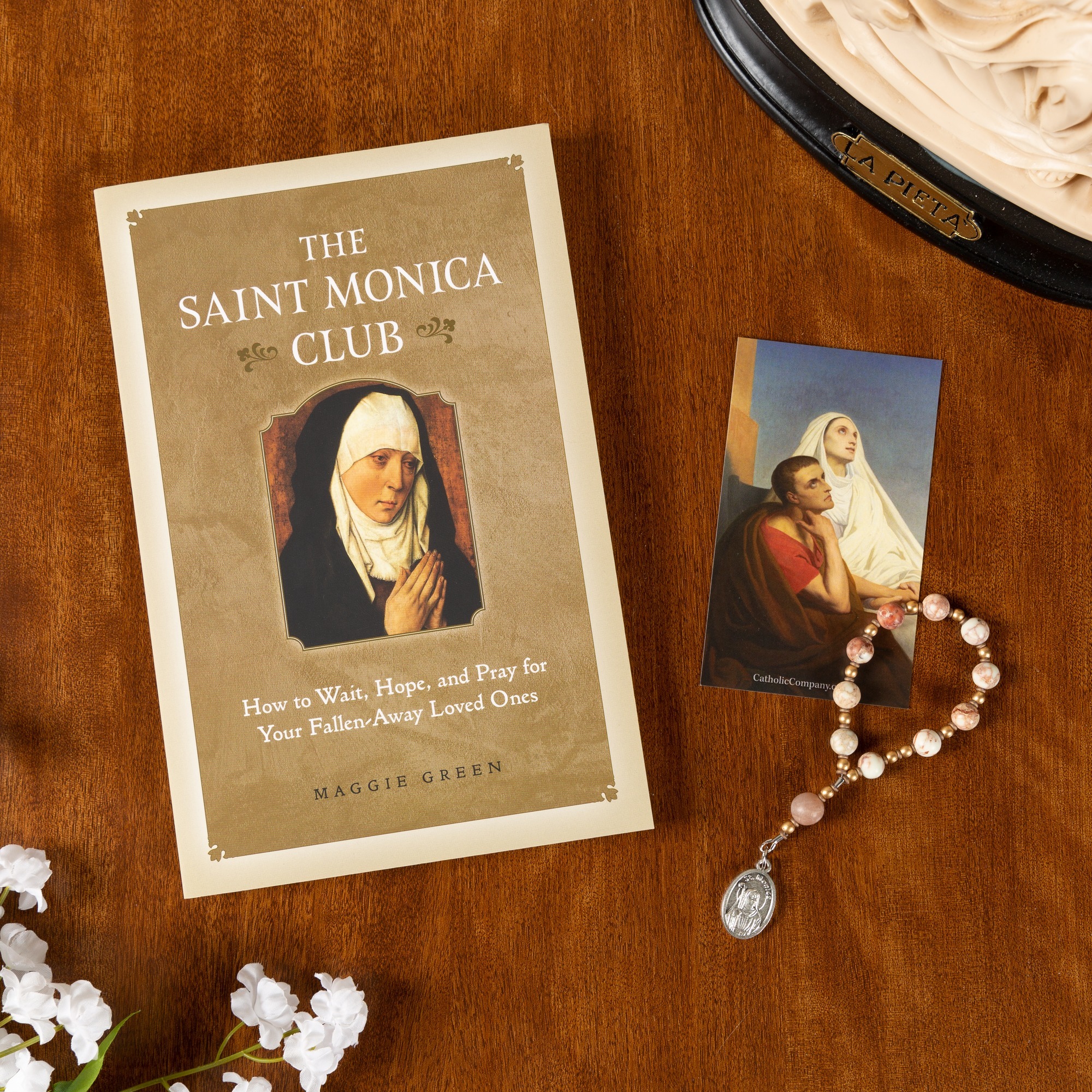 Saint Monica Club How to Hope, Wait, and Pray & St. Monica Decade Rosary (Gift Set) The