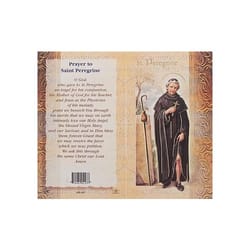 St. Peregrine - Mini Lives of the Saints Folded Prayer Card | The