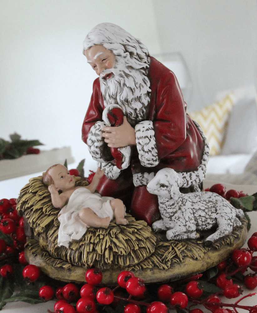 The Kneeling Santa Where Popular Culture & Religious Devotion Meet